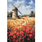 MALUJEŠ VĚTRNÝ MLÝN Rozměr 40 x 60 cm Rámování vypnuté plátno na rám – Zboží Dáma