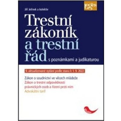 Trestní zákoník a trestní řád s poznámkami a judikaturou - Jiří Jelínek