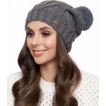 Dámská pletená čepice 9568 šedá-modrá – Hledejceny.cz