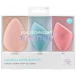 Real Techniques Sponge+ Miracle Cleanse čisticí houbička na obličej 1 ks + Miracle Airblend precizní houbička na make-up 1 ks + Miracle Powder precizní houbička na make-up 1 ks – Sleviste.cz