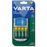 Varta LCD Charger + 4x AA 2600 mAh R2U & 12V & USB 57070201451 – Zboží Živě