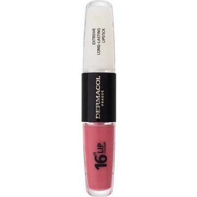 Dermacol Dlouhotrvající dvoufázová barva na rty a lesk 16H Lip Colour Extreme Long-Lasting Lipstick 1 4 + 4 ml – Zbozi.Blesk.cz