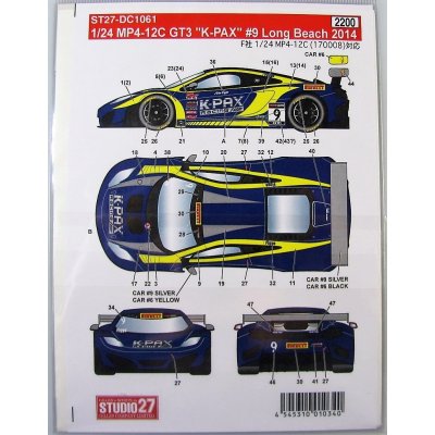 Studio27 McLaren MP4-12C GT3 Long Beach – Hledejceny.cz