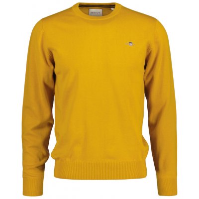 Gant Classic Cotton C-neck žlutá – Zboží Dáma