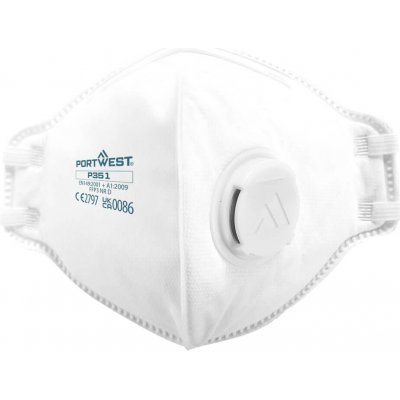 Portwest DUST MIST FOLD FLAT P351 / Respirátor FFP3 s ventilkem, 20 ks – Zboží Dáma