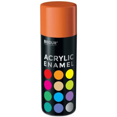 Biodur Akrylový email ve spreji - oranžová 400 ml/RAL 2004 – Hledejceny.cz