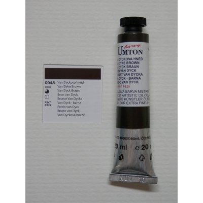 Umton Mistrovská olejová barva hněď Van Dyckova 20 ml – Zboží Dáma