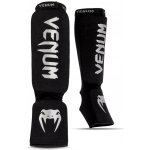 Venum Kontact Shin Guards, Black/Silver Velikost: XL – Zbozi.Blesk.cz