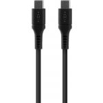 Fixed FIXDLS-CC12-BK Liquid silicone USB-C / USB-C, 1,2m, černý – Zboží Mobilmania
