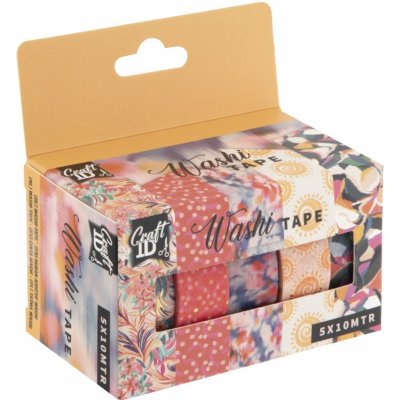 Grafix Dekorační 1,5 cm x 10 m 5 ks oranžové – HobbyKompas.cz