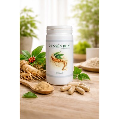 Ženšen bílý vegetariánské kapsle 100 ks Nature force – Hledejceny.cz