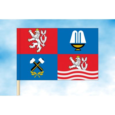 LIBEA, s.r.o. Vlajka Karlovarského kraje Rozměr: 20×30 cm, Uchycení: Návlek na žerď – Hledejceny.cz