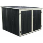 IWHome Domek zahradní NOTOS, antracit 4,02 m2 IWH-10230030 – Hledejceny.cz