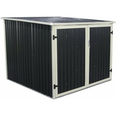 IWHome Domek zahradní NOTOS, antracit 4,02 m2 IWH-10230030 – Hledejceny.cz