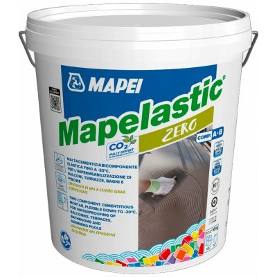 MAPEI Mapelastic Zero A+B dvousložková hydroizolační malta 16 kg (2 x 6 kg prášek + 4 kg tekutina) – Hledejceny.cz