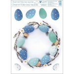 Dekorace okenní VELIKONOCE, 30x42cm,4motivy, fólie, samolepící – Sleviste.cz