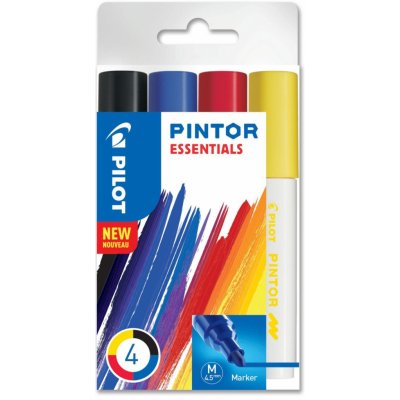 PILOT Pintor Medium Sada akrylových popisovačů 1,5-2,2mm - Základní barvy 4 ks – Zbozi.Blesk.cz