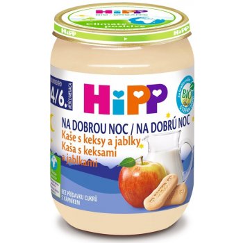 Hipp Bio na dobrou noc s keksy a jablky 190 g