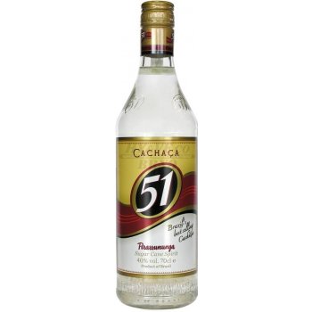 Cachaca 51 Pirassununga 40% 0,7 l (holá láhev)