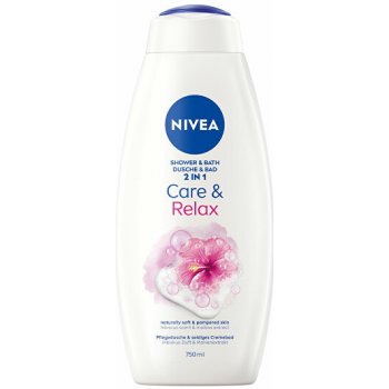 Nivea Care & Relax sprchový gel a pěna do koupele 750 ml