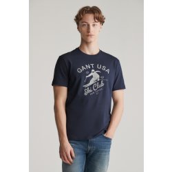 Gant SEASONAL GRAPHIC T-SHIRT EVENING BLUE