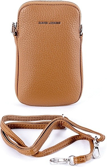 David Jones malá crossbody kabelka na mobil a doklady 6937 hnědá