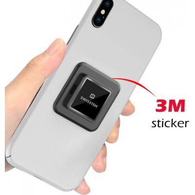 Adaptér SWISSTEN Easylock pro Apple iPhone - nalepovací - černý