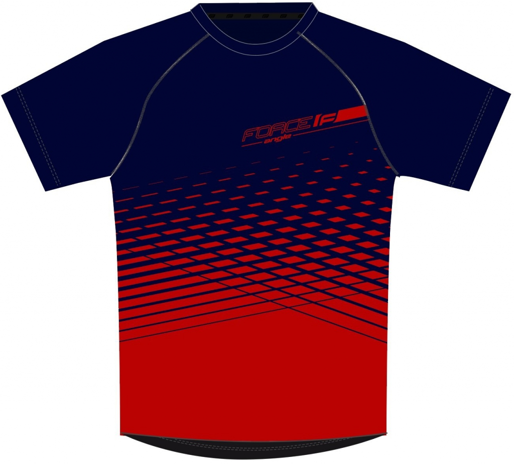 Force MTB ANGLE krátký rukáv modro-červený