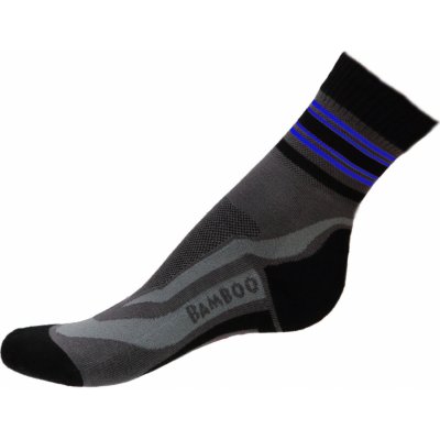 Bambusové sportovní ponožky černo-modré