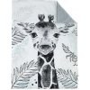 Dětská deka ESITO deka MINKY Žirafa šedá