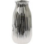 VÁZA KERAMIKA 10,5x10,5x20CM STRIEBORNÁ – Hledejceny.cz