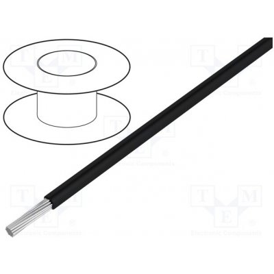 Alpha Wire 3079 BK001 Vodič HookUp Wire lanko Cu 14AWG PVC černá 600V 305m – Zboží Mobilmania