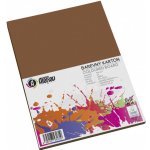 Barevný papír A4/180g/100 listů hnědý – Zboží Dáma