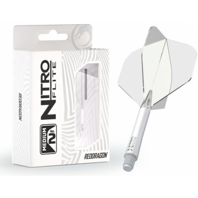 Red Dragon Nitro Flite - No2 - white & clear - medium – Zboží Dáma Red Dragon Nitro Flite - No2 - white & clear - medium – Zboží Dáma