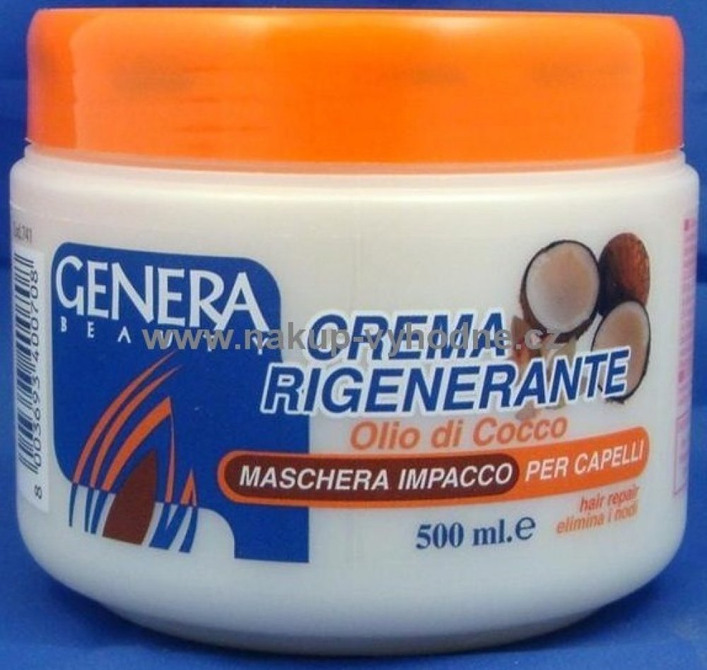 Genera Maschera Capelli Olio Di Cocco regenerační vlasová emulze s  kokosovým olejem 500 ml | Srovnanicen.cz