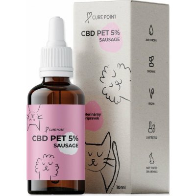 Cure Point CBD Pet 5% Klobása – Hledejceny.cz