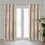 EUROFIRANY ZATEMŇOVACÍ ZÁVĚS NA KROUŽCÍCH IDALIA 140X250 CM LISTY – Hledejceny.cz
