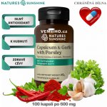 Nature’s Sunshine CAPSICUM & GARLIC WITH PARSLEY Kajenský pepř + Česnek + Petržel nať 100 kapslí po 600 mg – Hledejceny.cz