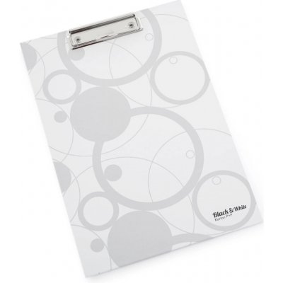 Karton p+p A4 black&white psací podložka s klipem bílá – Hledejceny.cz