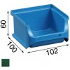 Úložný box Allit Plastové boxy na drobný materiál 102x100x60 mm zelené