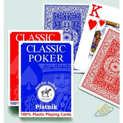Piatnik Poker Plastic 100% Jumbo Index – Zboží Mobilmania