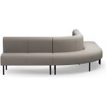 Rohová sedačka VARIETY, 90°, vnější, potahová látka Blues CSII, taupe – Zboží Mobilmania