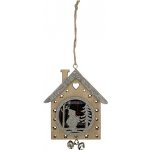 Dřevěný domeček na pověšení 105x120mm – Hledejceny.cz