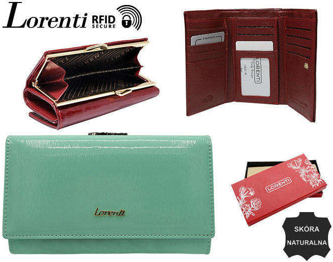 Lorenti Dámská kožená peněženka Totko zelená