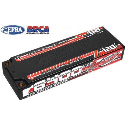 Corally VOLTAX HiVOLT 120C LiPo LCG Stick Hardcase-6400mAh-7.6V-G4 48,6Wh – Zboží Dáma