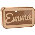 ČistéDřevo Dřevěná pokladnička se jménem - velká – Zbozi.Blesk.cz