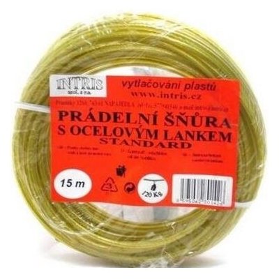 Intris Standard Šňůra na prádlo s ocelovým lankem PVC potah 10 m – Zbozi.Blesk.cz