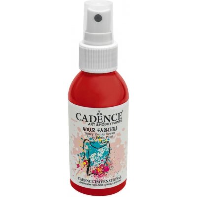 Cadence Textilní barva ve spreji 100 ml červená – Zboží Mobilmania