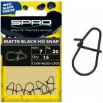 SPRO Karabinka matte black hd snap 3,5mm 9,5kg 15ks – Zboží Dáma