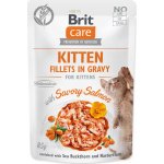 Brit Care Kitten Fillets in Gravy with Savory Salmon 85 g – Zboží Mobilmania